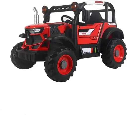 [3210208-2R-ROJO] TRACTOR DE GRANJA MONTABLE ELECTRICO CON CONTROL REMOTO ROJO