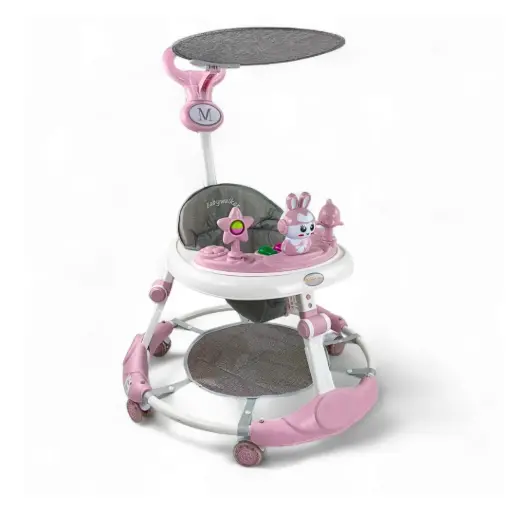 [TEK-205-ROSA] ANDADERA CONEJO MUSICAL MOD. TEK-205 ROSA