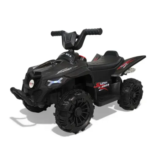 [TEK-188L-NEGRO] CUATRIMOTO CON LUZ MOD TEK-188L NEGRO