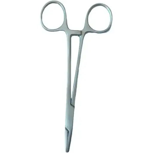 [25-130] Porta Agujas Mayo Hegar Acero Inox 14 Cm 25-130 Guttek