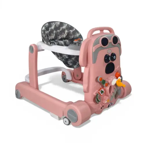 [T-7076-ROSA] ANDADERA CON CAMINADORA T-7076 ROSA